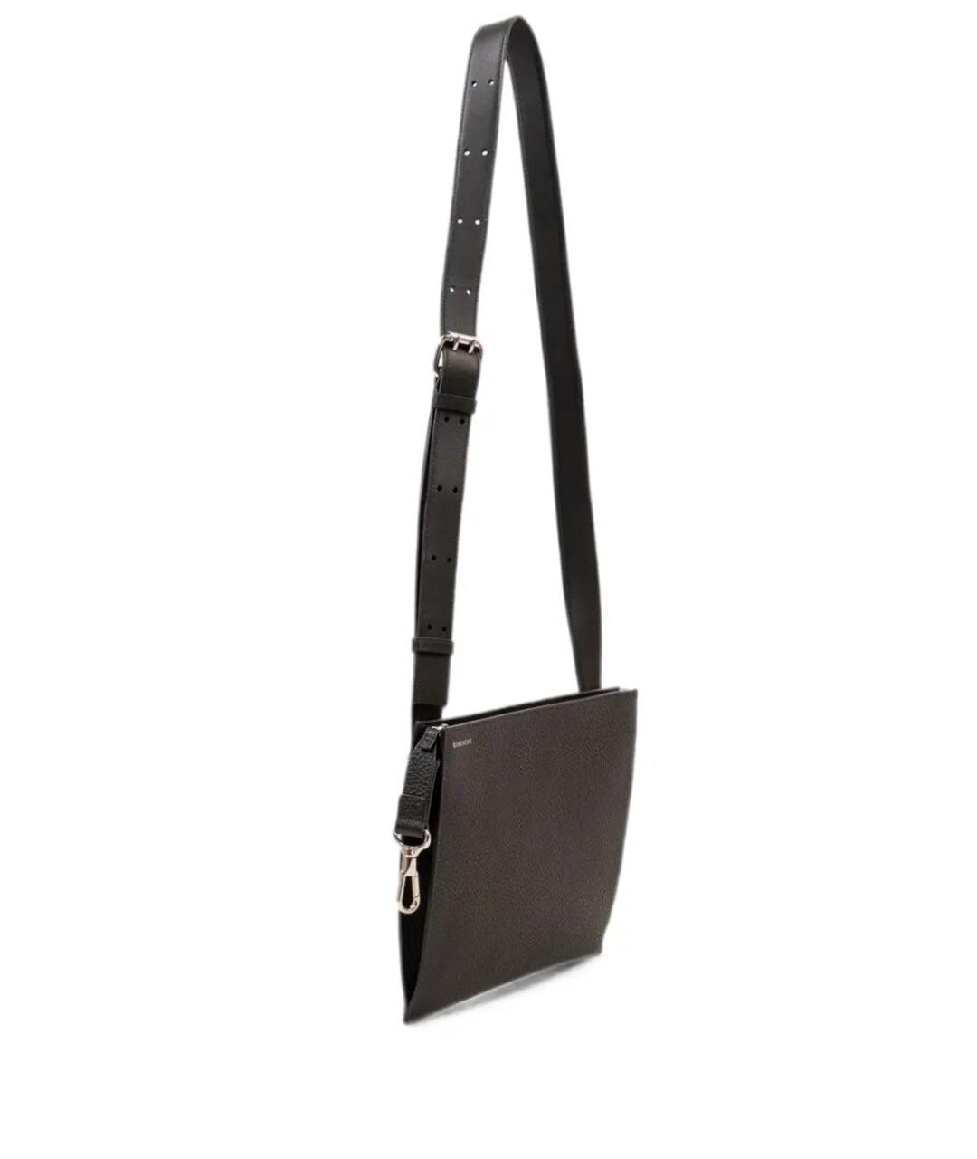 GIVENCHY Черная кожаная сумка на плечо, фото 2