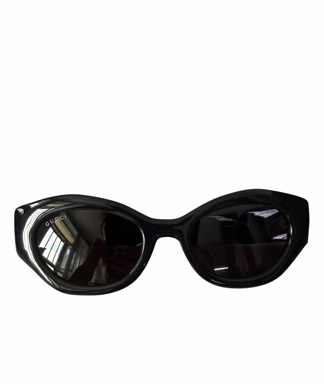 GUCCI Черные пластиковые солнцезащитные очки, фото 1