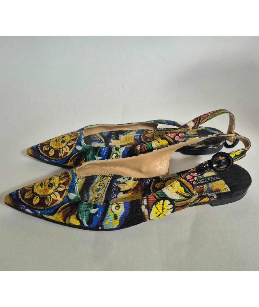 DOLCE&GABBANA Текстильные балетки, фото 5