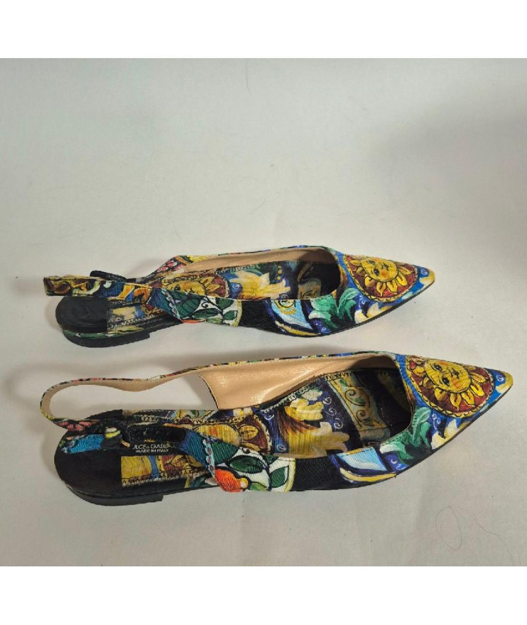 DOLCE&GABBANA Текстильные балетки, фото 4