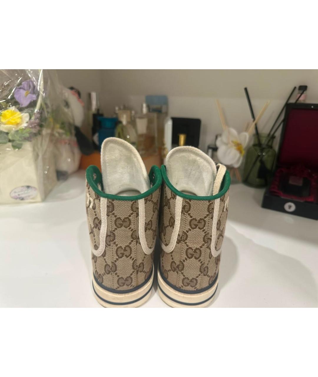 GUCCI Коричневые кеды, фото 4