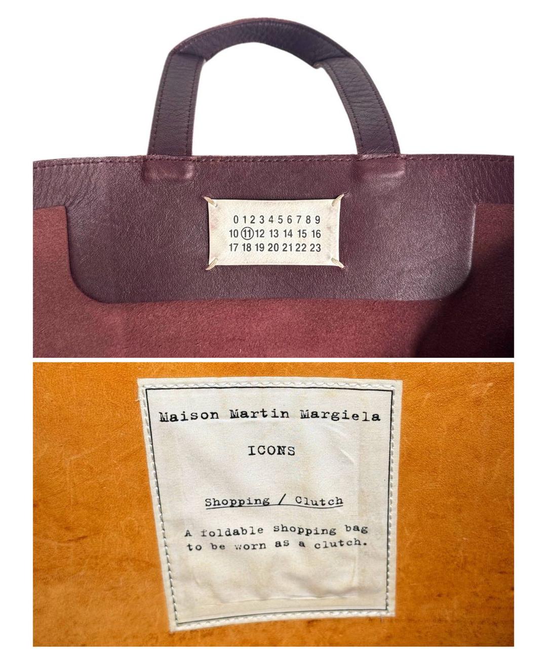 MAISON MARGIELA Кожаная сумка тоут, фото 8