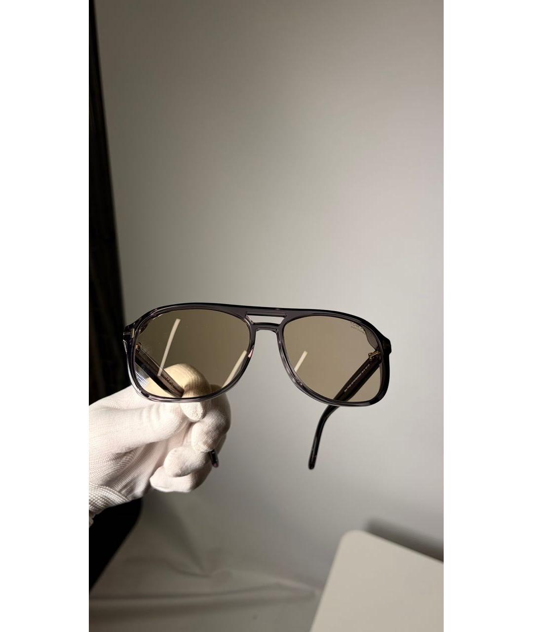 TOM FORD Серые пластиковые солнцезащитные очки, фото 6