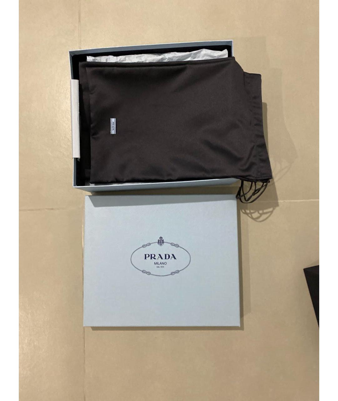 PRADA Бирюзовые замшевые босоножки, фото 7