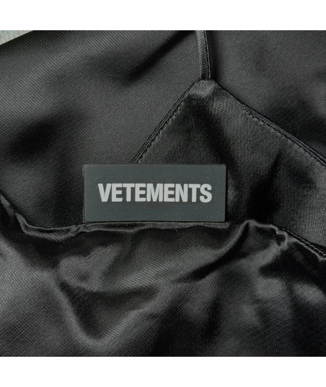 VETEMENTS Черная майка, фото 7