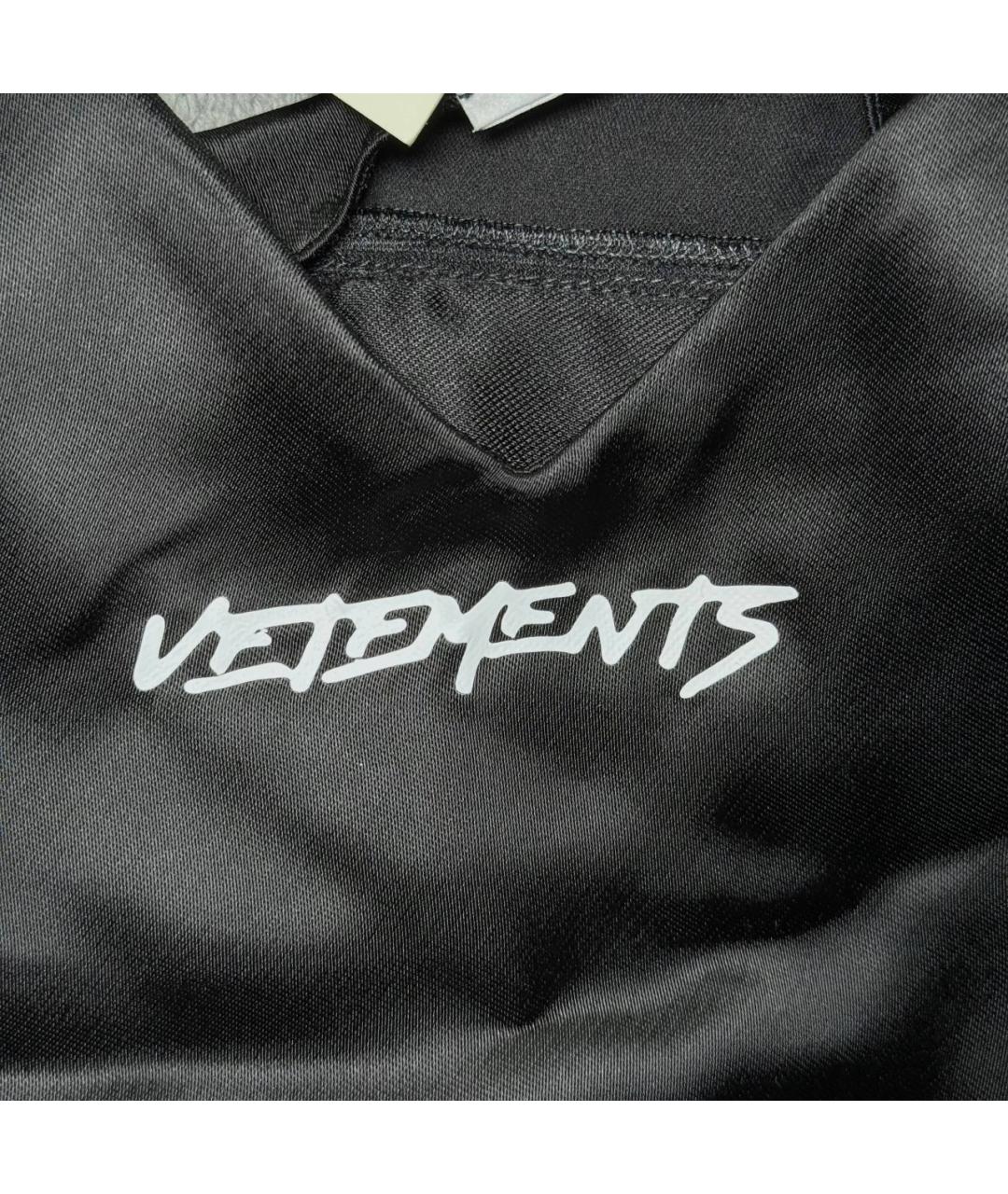 VETEMENTS Черная майка, фото 6