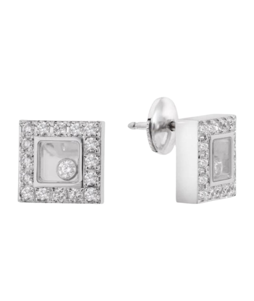 CHOPARD Золотые серьги из белого золота, фото 1