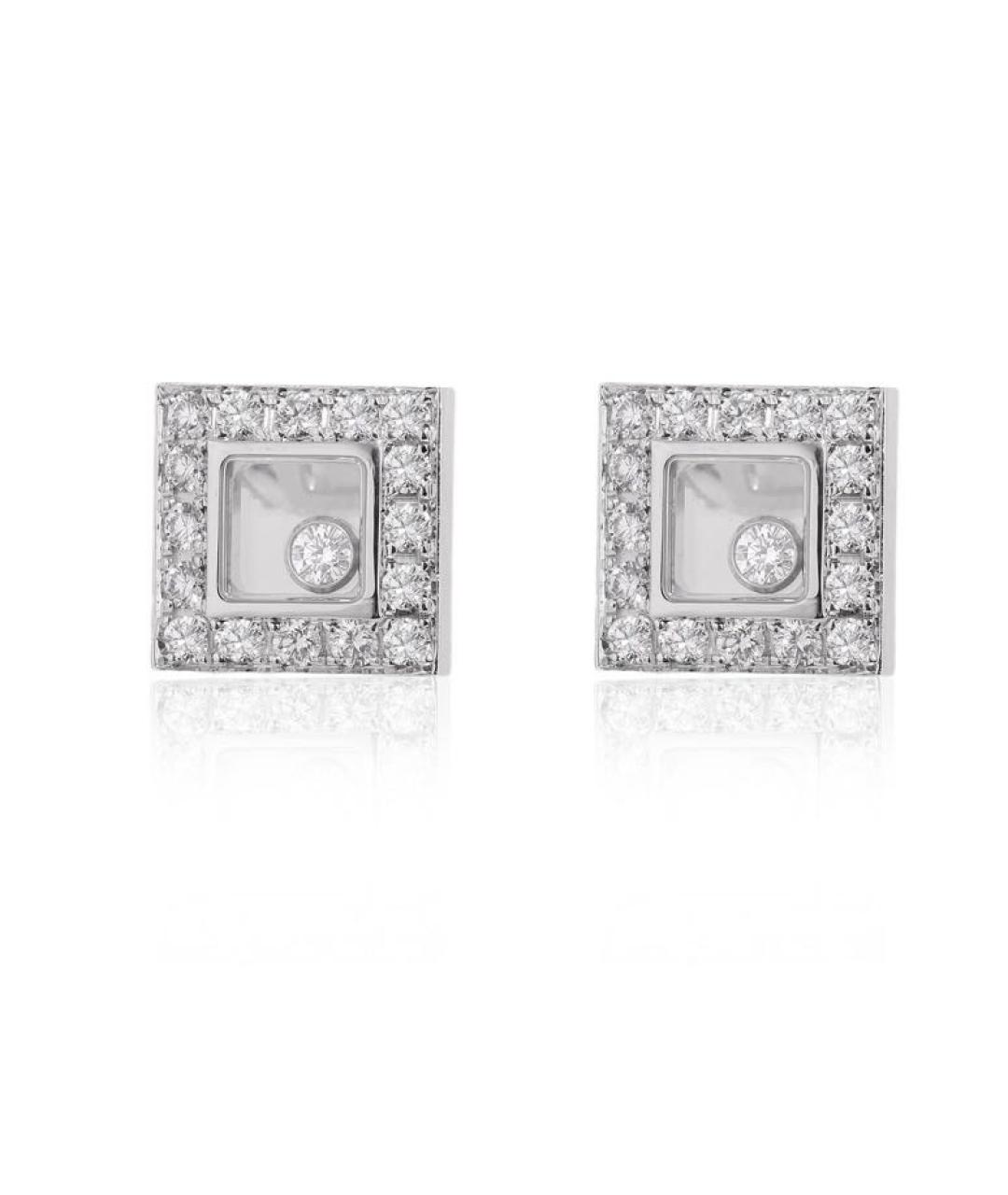 CHOPARD Золотые серьги из белого золота, фото 3