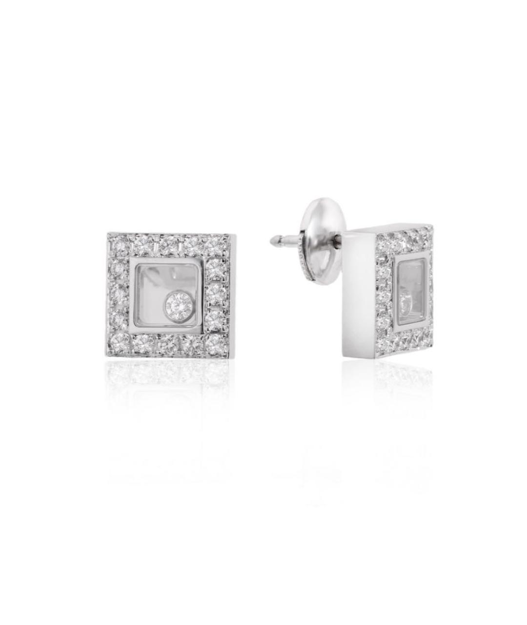 CHOPARD Золотые серьги из белого золота, фото 5