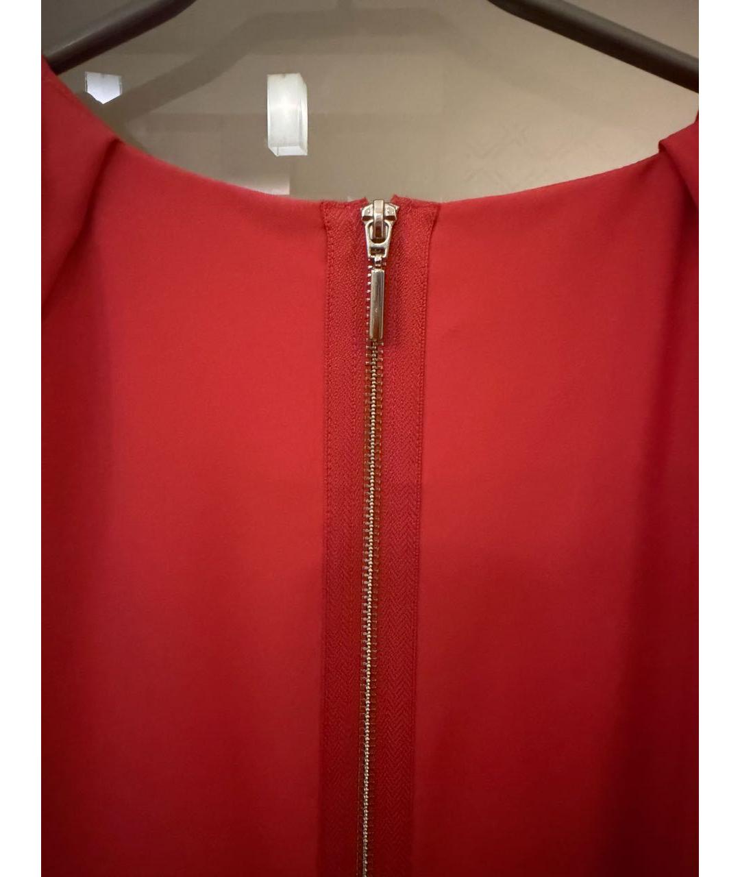 ARMANI COLLEZIONI Коралловое полиэстеровое повседневное платье, фото 3