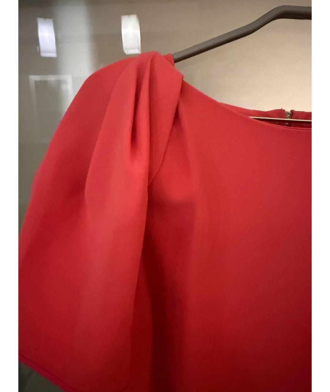 ARMANI COLLEZIONI Коралловое полиэстеровое повседневное платье, фото 5