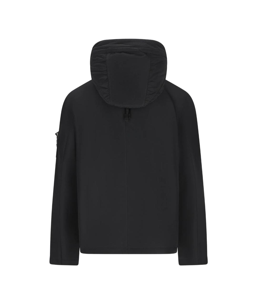 STONE ISLAND Черная полиэстеровая куртка, фото 2