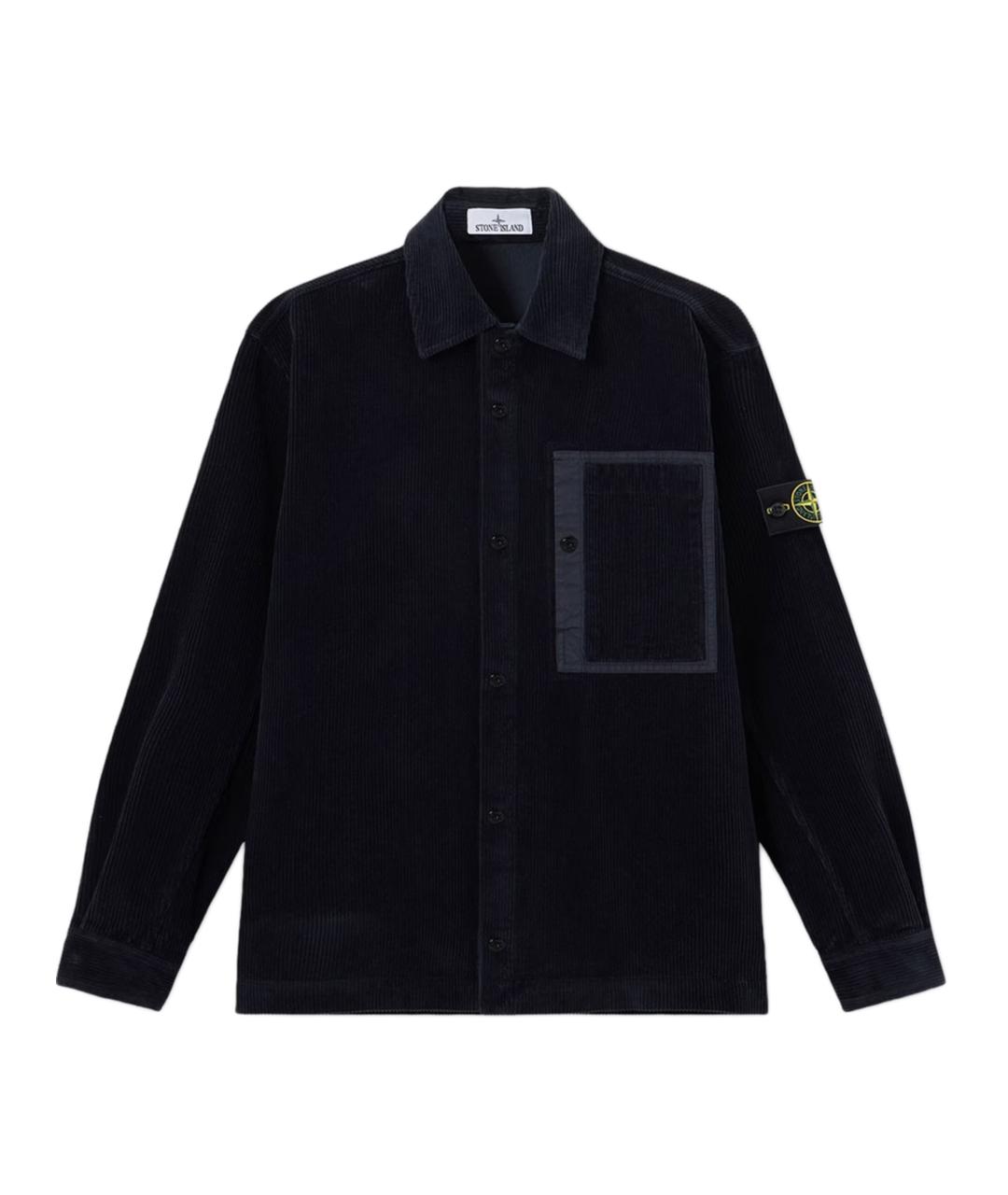 STONE ISLAND Синяя хлопковая кэжуал рубашка, фото 1