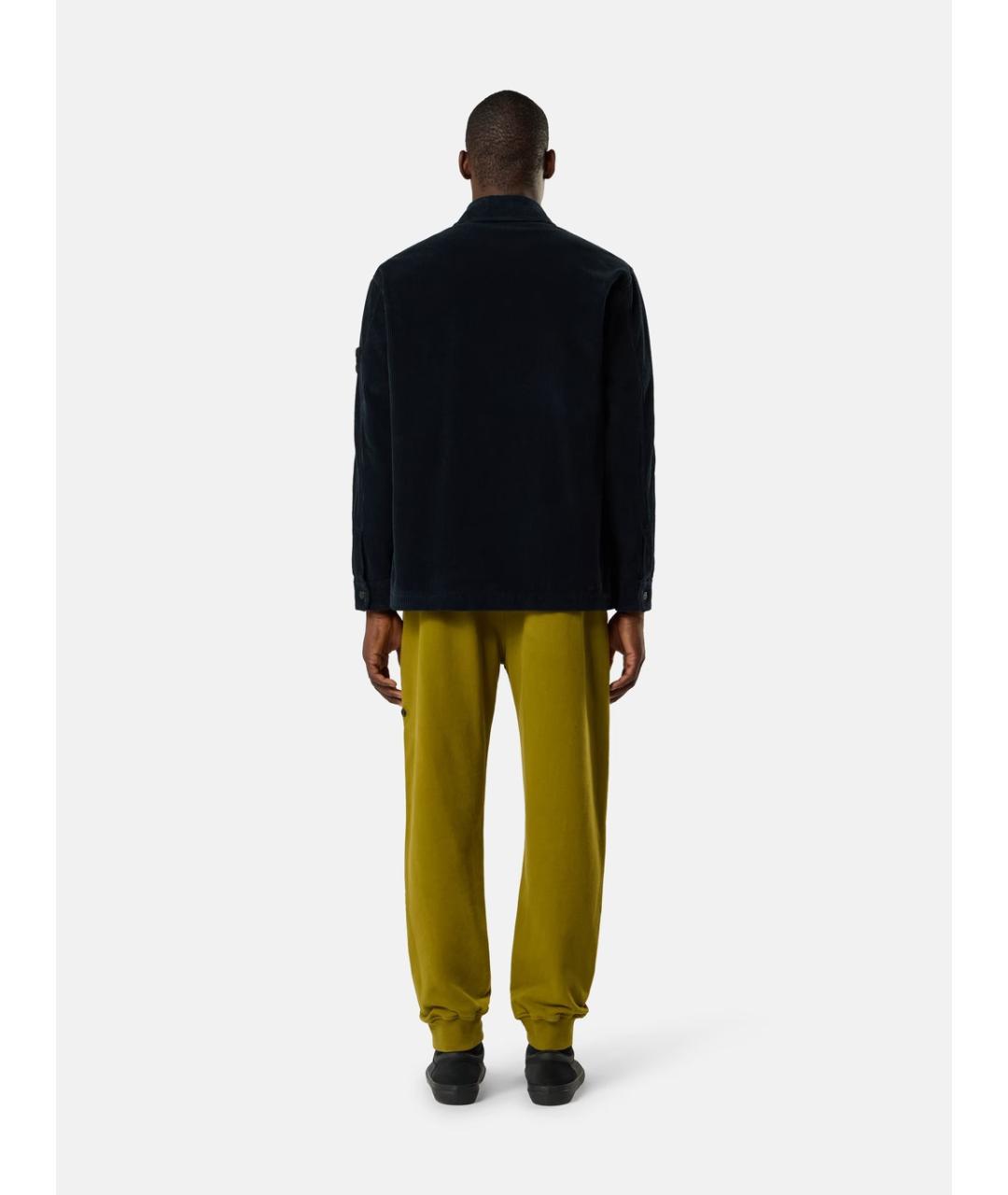 STONE ISLAND Синяя хлопковая кэжуал рубашка, фото 5
