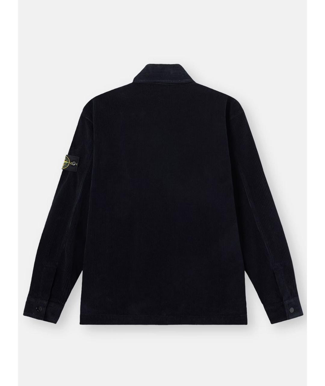 STONE ISLAND Синяя хлопковая кэжуал рубашка, фото 6