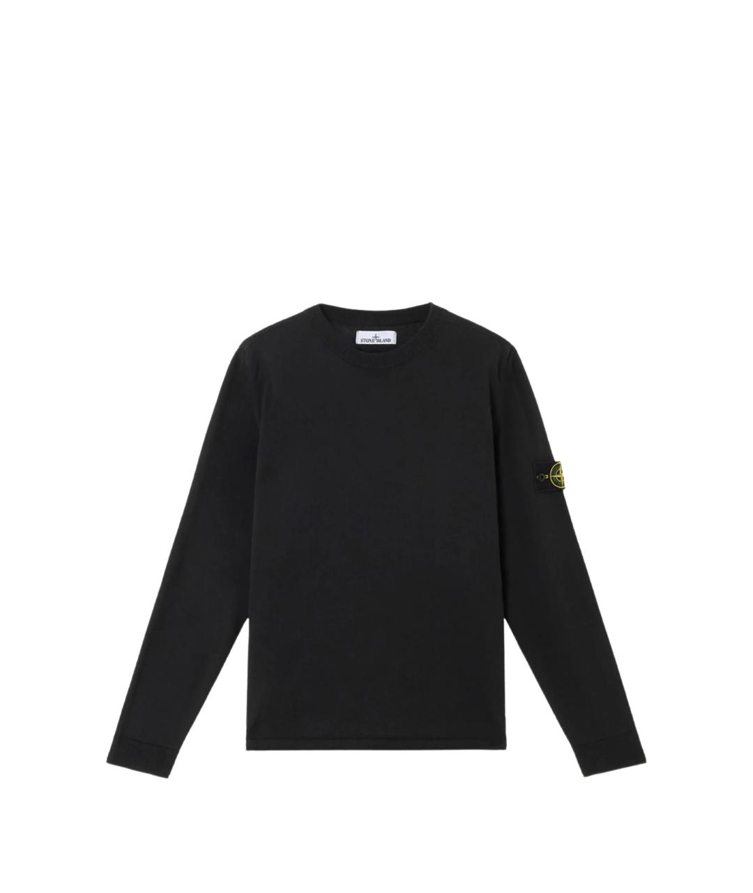 STONE ISLAND Черный шерстяной джемпер / свитер, фото 1