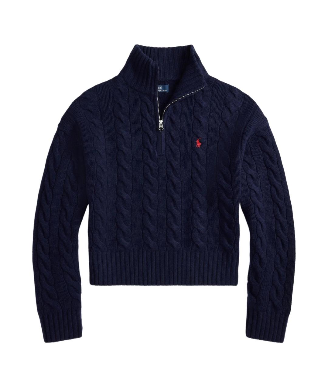 POLO RALPH LAUREN Синий шерстяной джемпер / свитер, фото 1