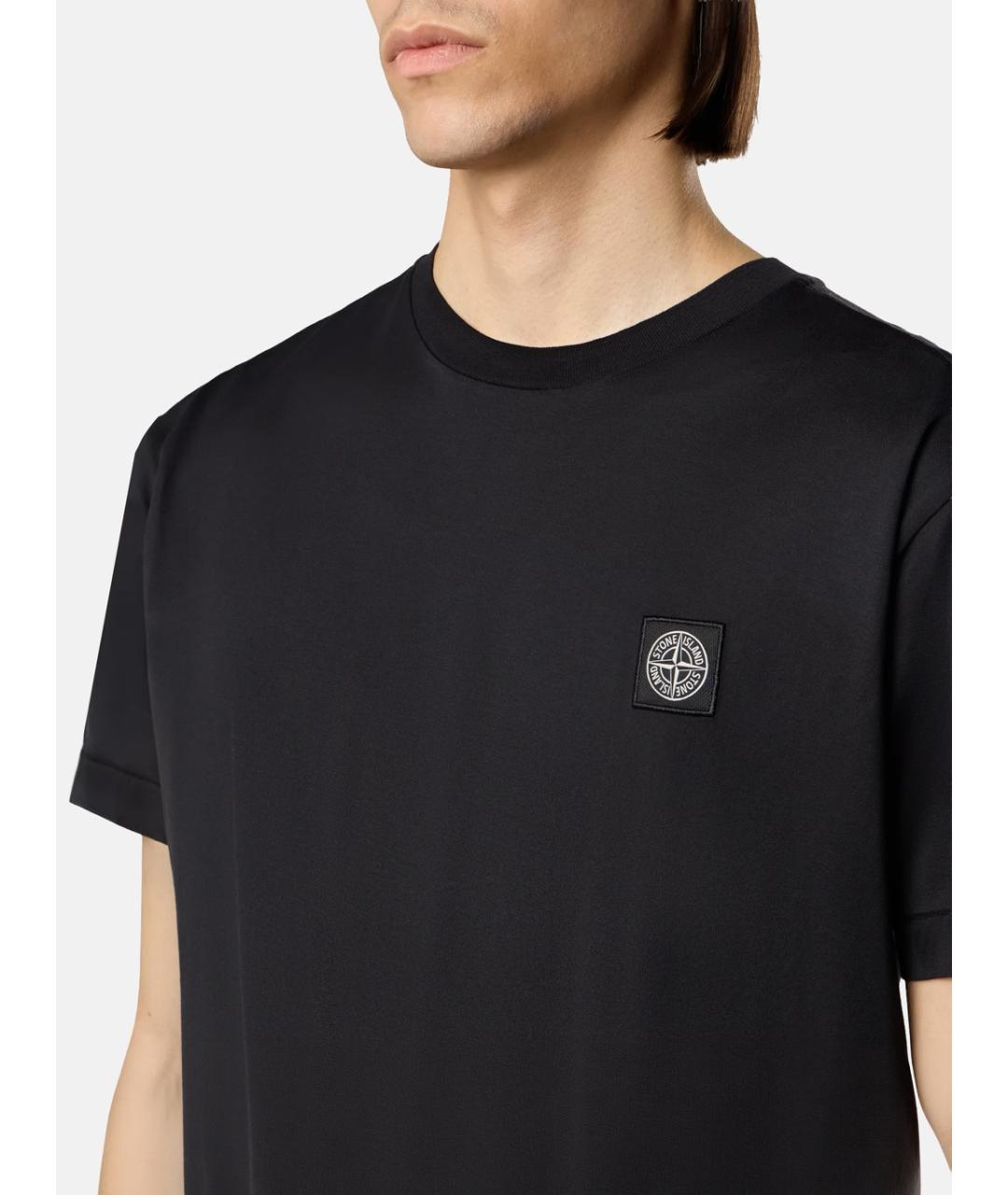 STONE ISLAND Хлопковая футболка, фото 3