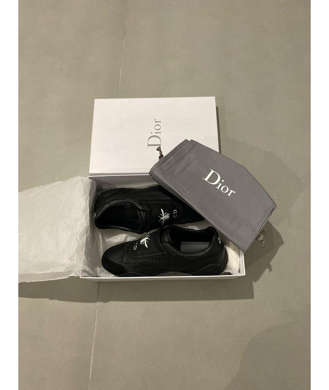 CHRISTIAN DIOR Черные кожаные кроссовки, фото 6