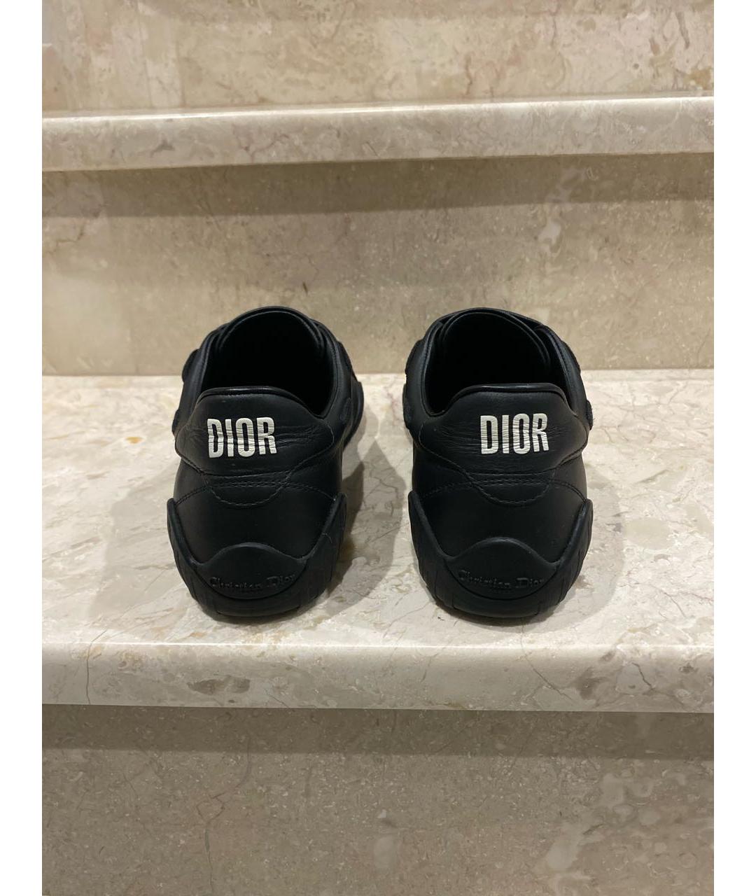 CHRISTIAN DIOR Черные кожаные кроссовки, фото 4