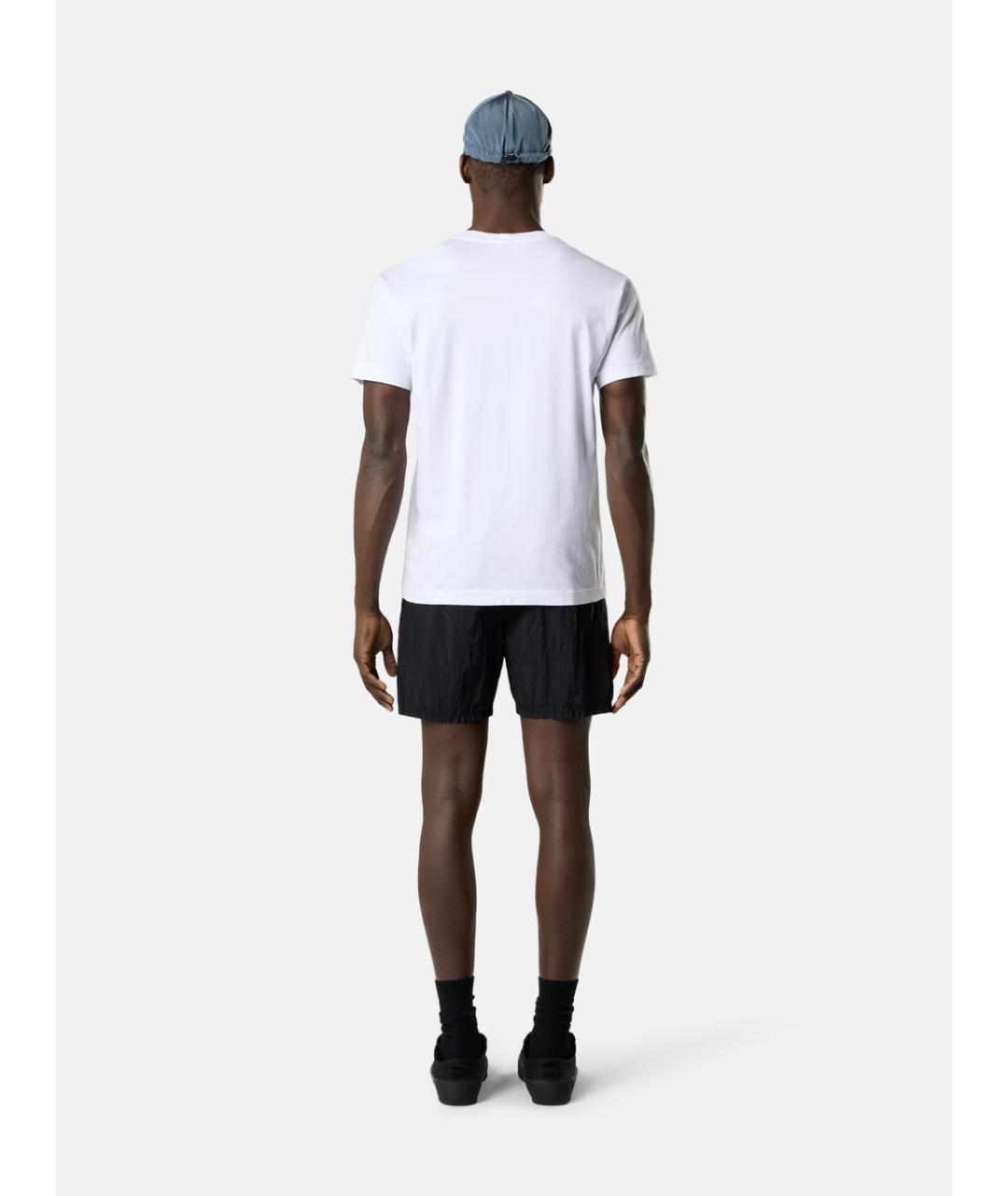 STONE ISLAND Белая хлопковая футболка, фото 5