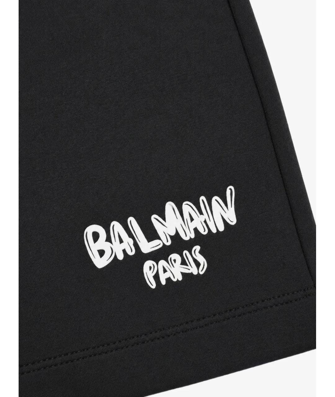 BALMAIN Темно-синяя хлопковая юбка, фото 3
