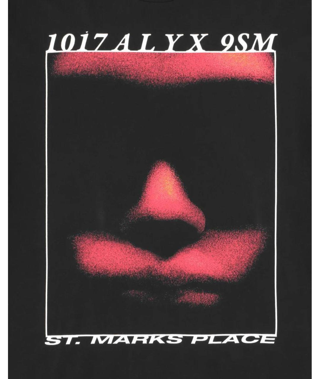 1017 ALYX 9SM Черная хлопковая футболка, фото 4