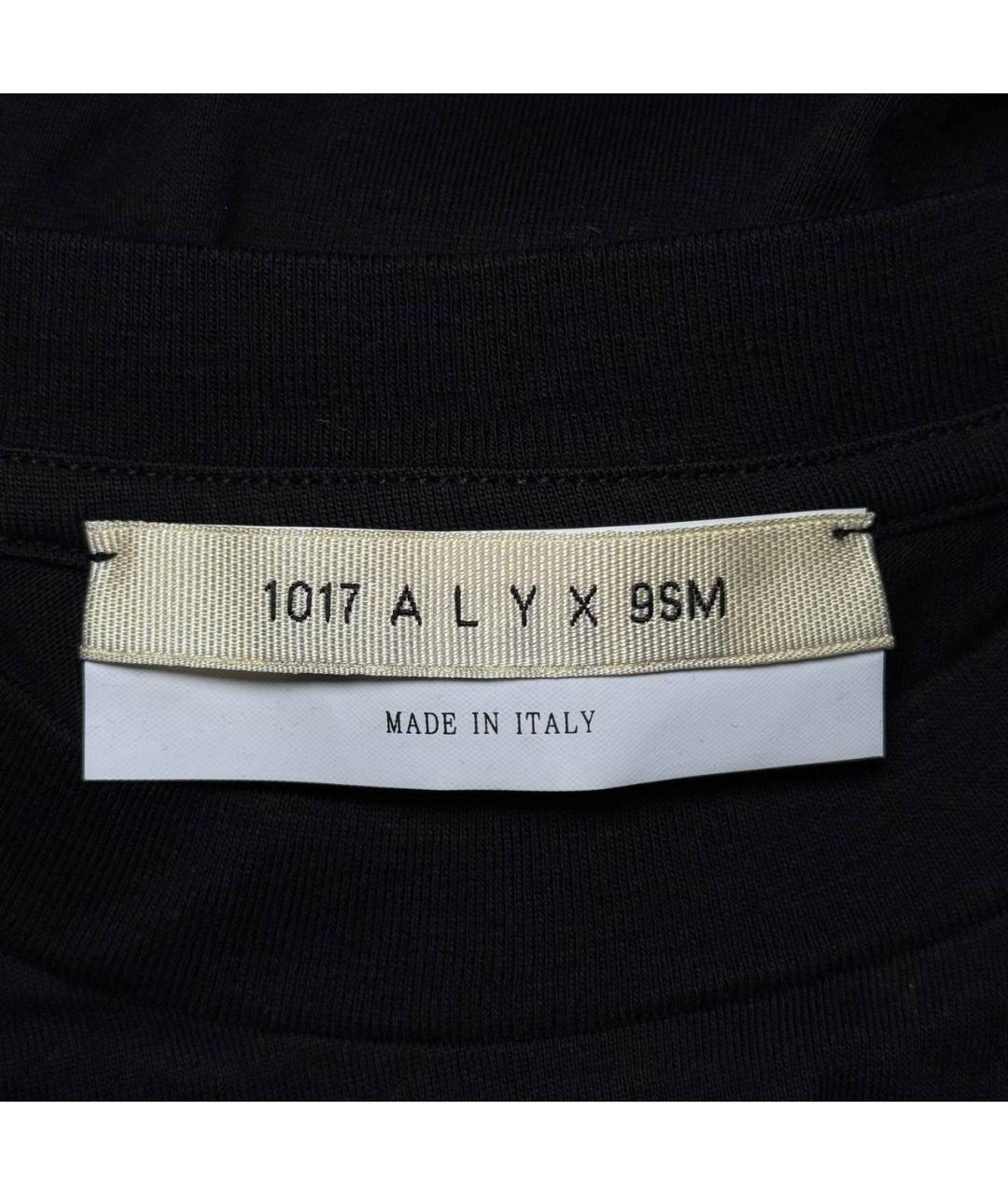 1017 ALYX 9SM Черная хлопковая футболка, фото 6