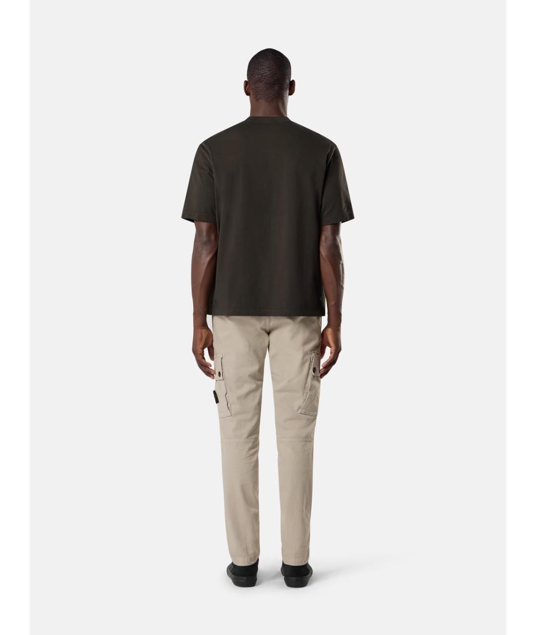 STONE ISLAND Зеленая хлопковая футболка, фото 5