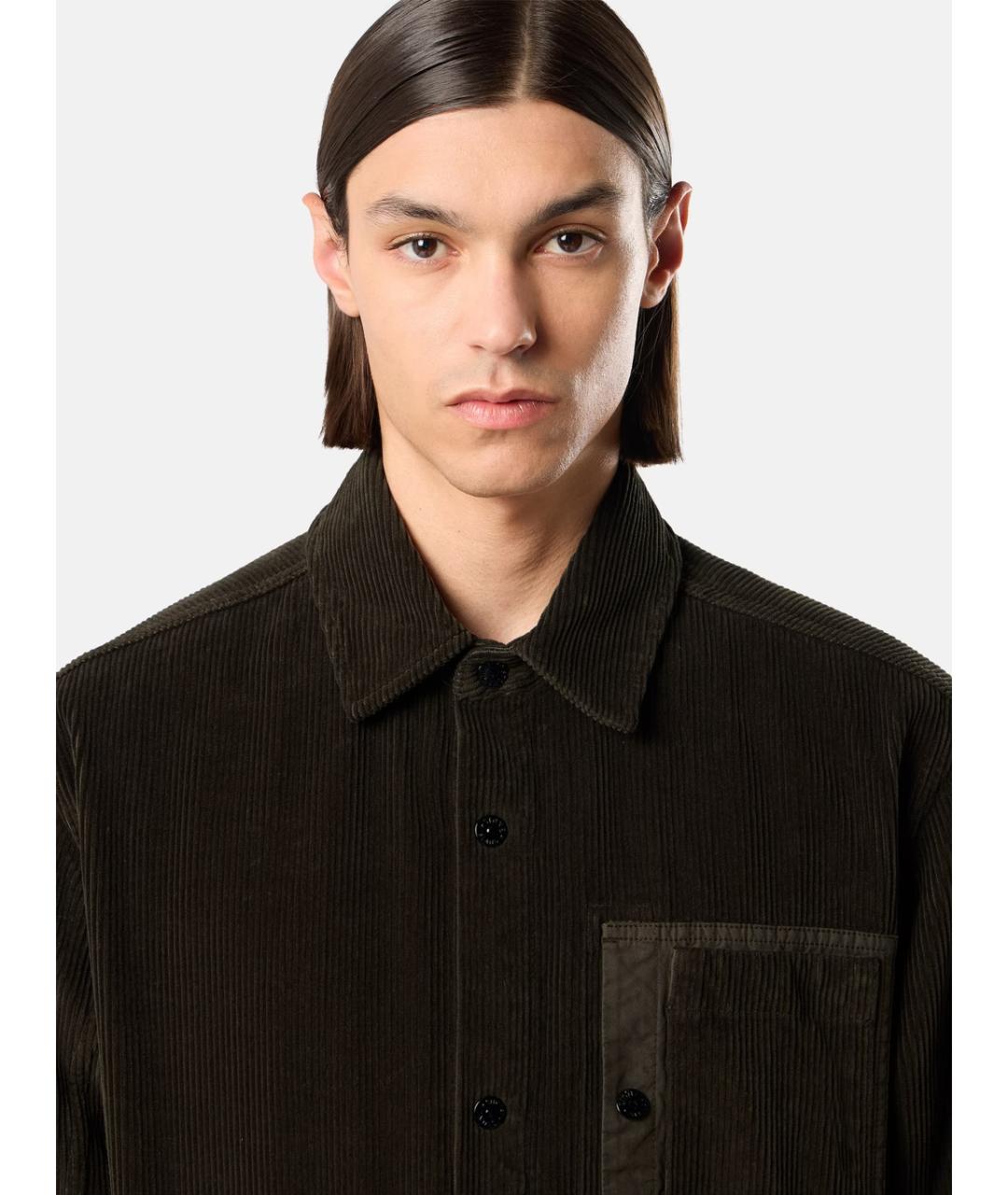 STONE ISLAND Антрацитовая хлопковая куртка, фото 4