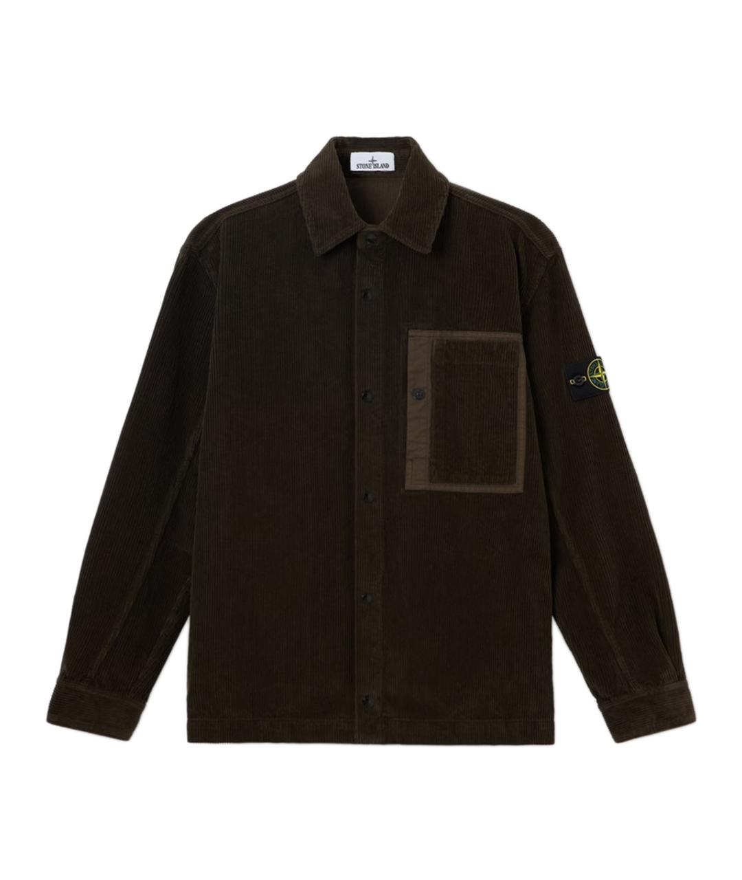 STONE ISLAND Антрацитовая хлопковая куртка, фото 1