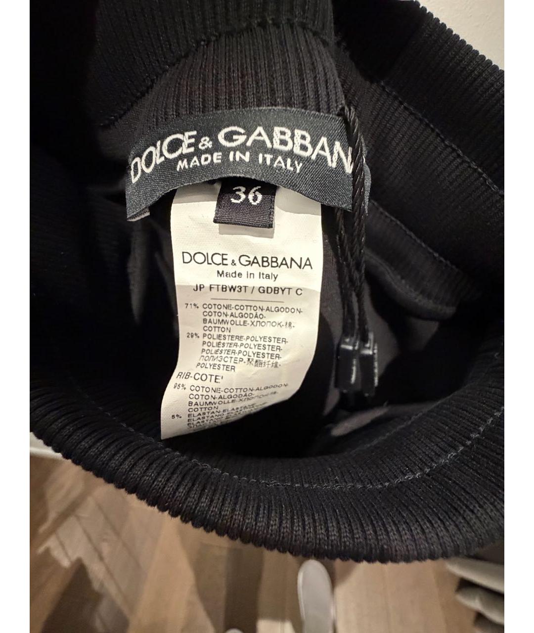 DOLCE&GABBANA Черный хлопковый спортивные костюмы, фото 3