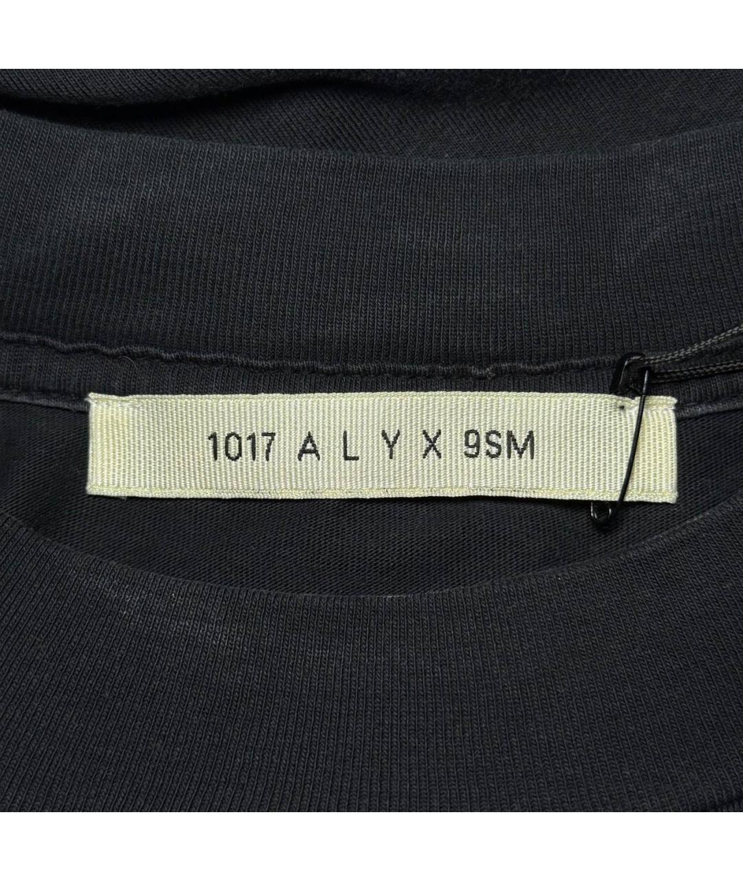 1017 ALYX 9SM Черная хлопковая футболка, фото 7
