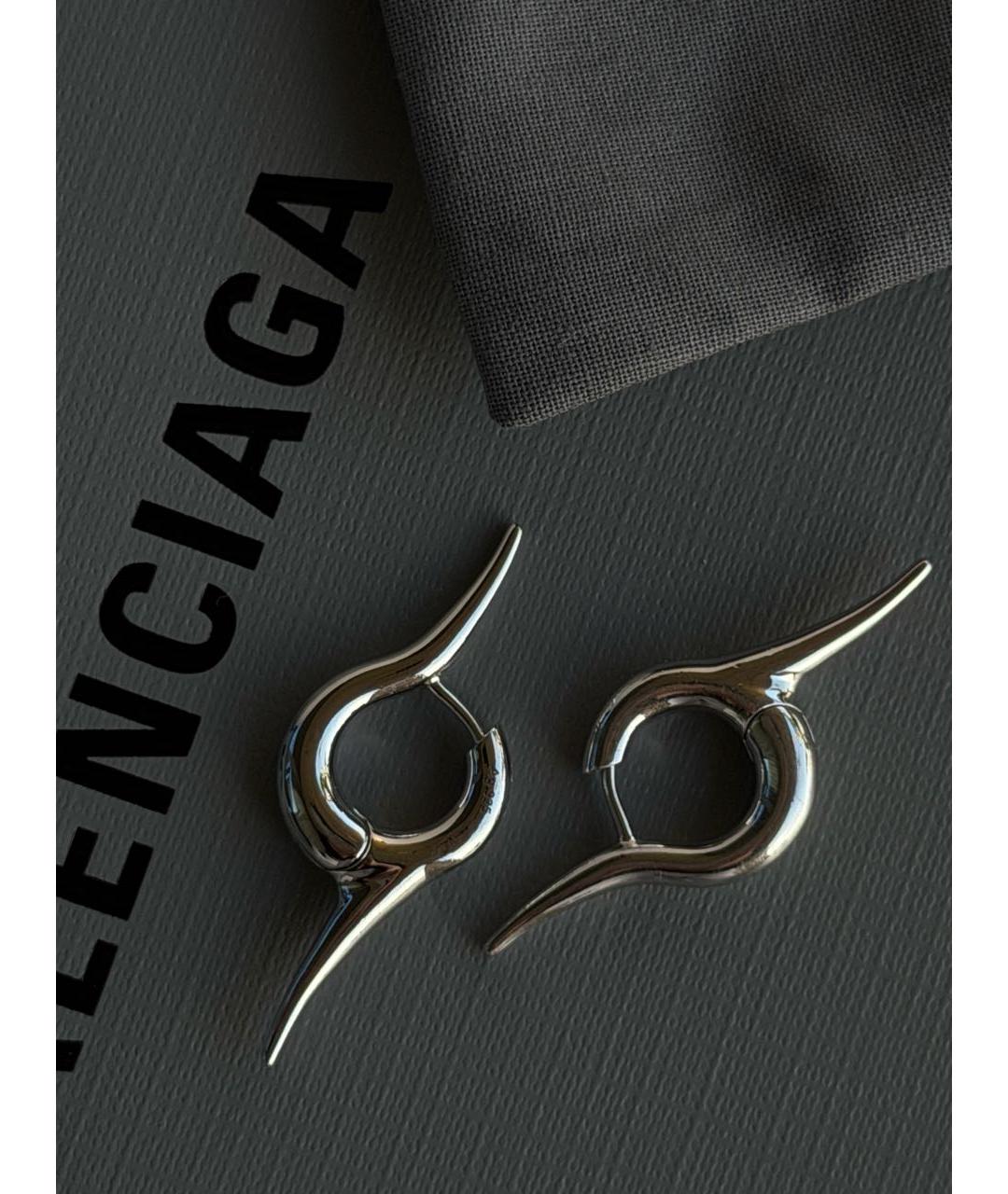 BALENCIAGA Серебряные серебряные серьги, фото 2