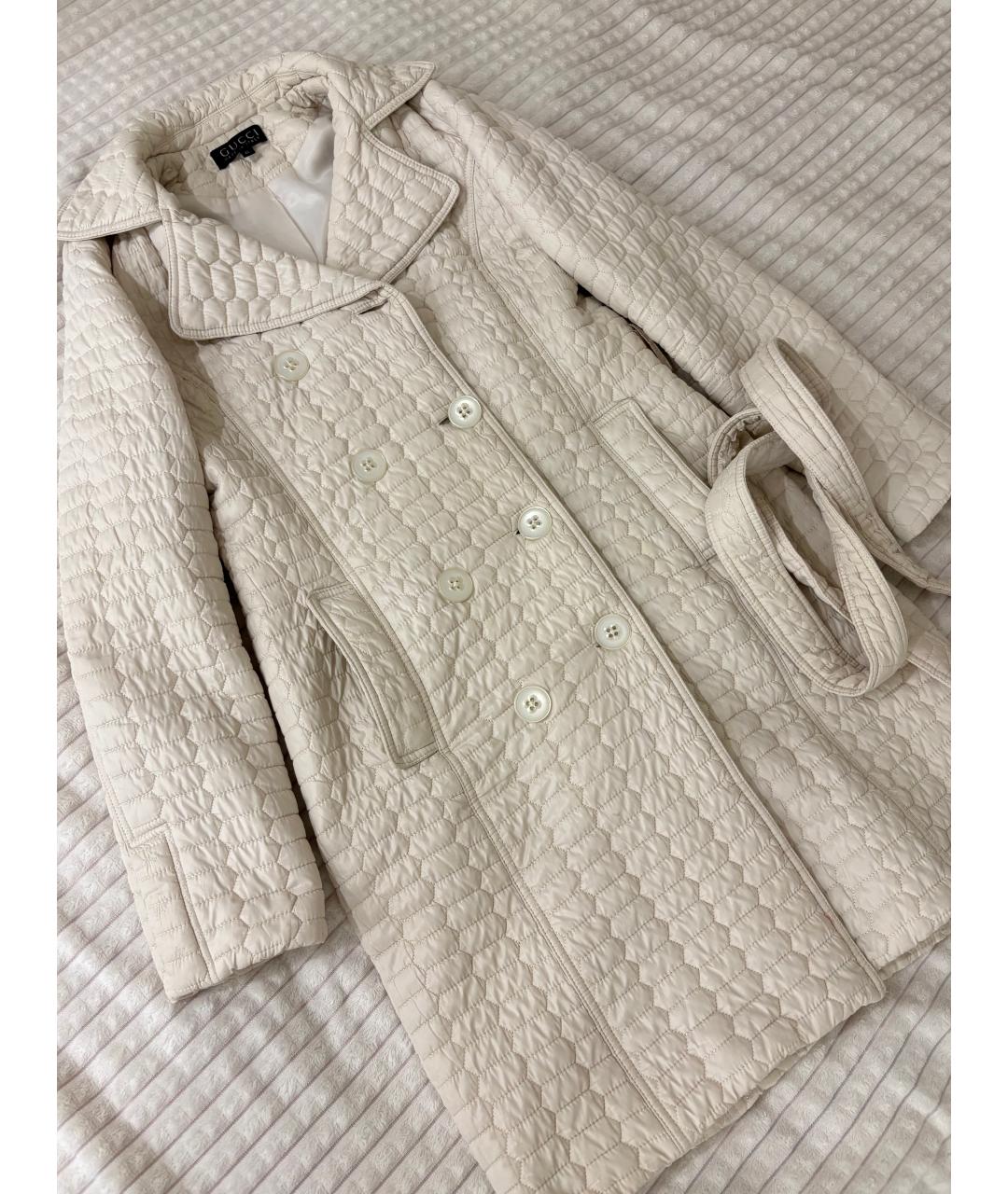 GUCCI Бежевое пальто, фото 4