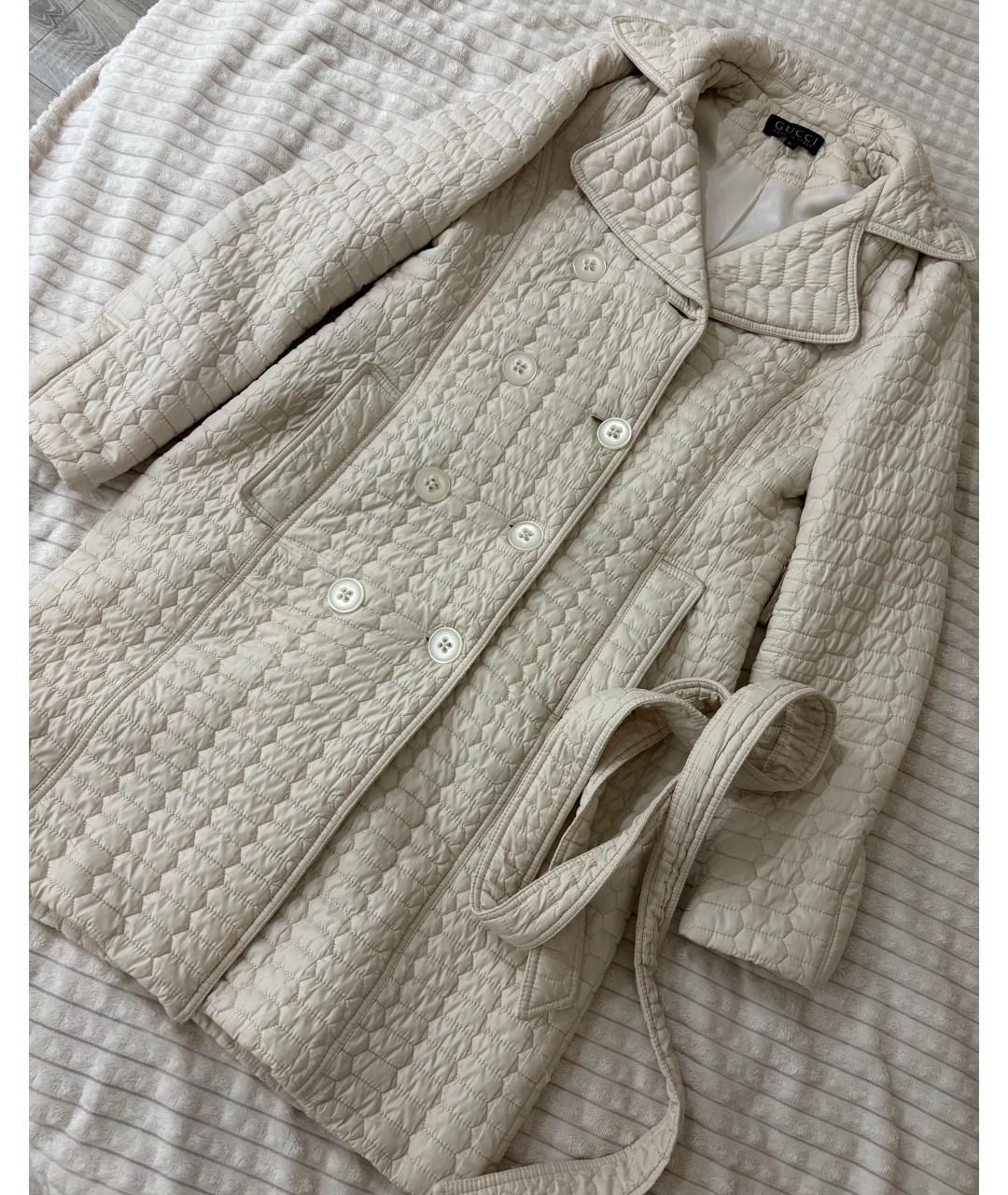 GUCCI Бежевое пальто, фото 2