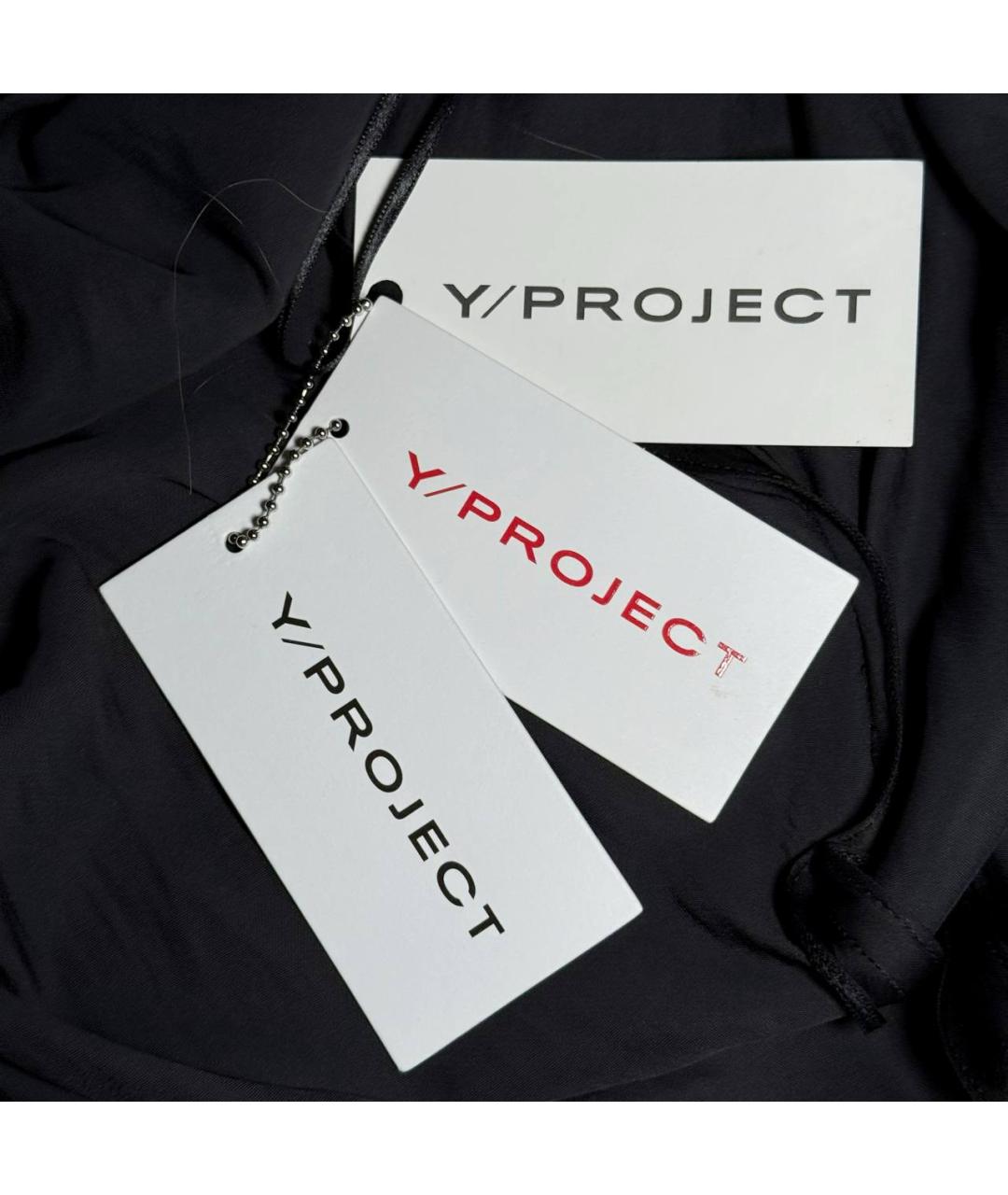 Y/PROJECT Черное полиэстеровое коктейльное платье, фото 5