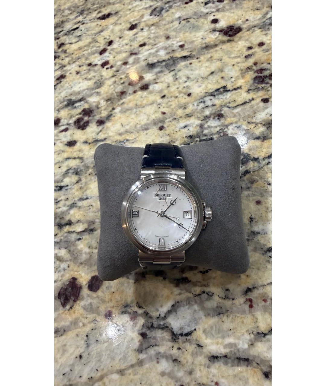 Breguet Темно-синие металлические часы, фото 5