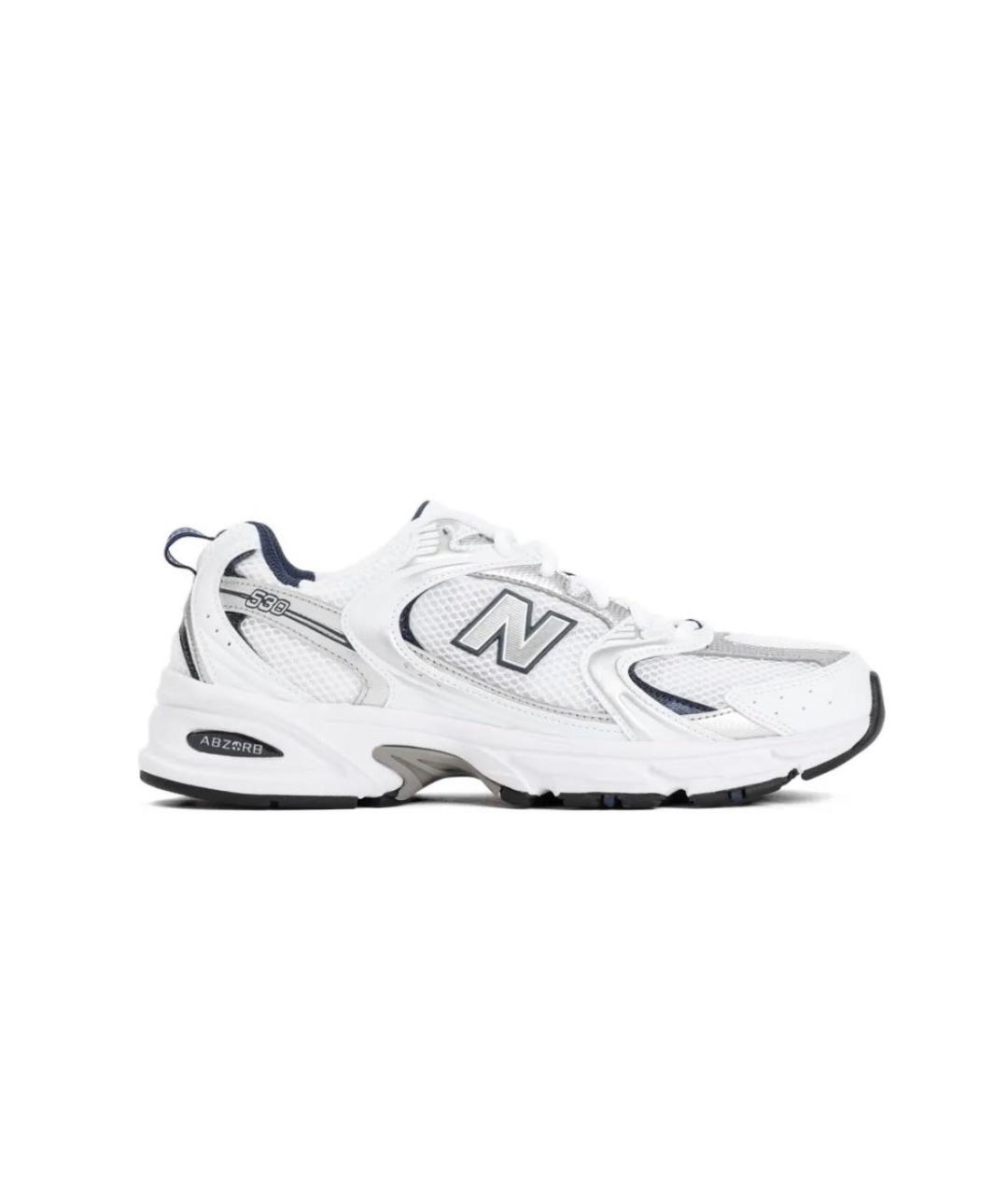 NEW BALANCE Белые текстильные кроссовки, фото 1