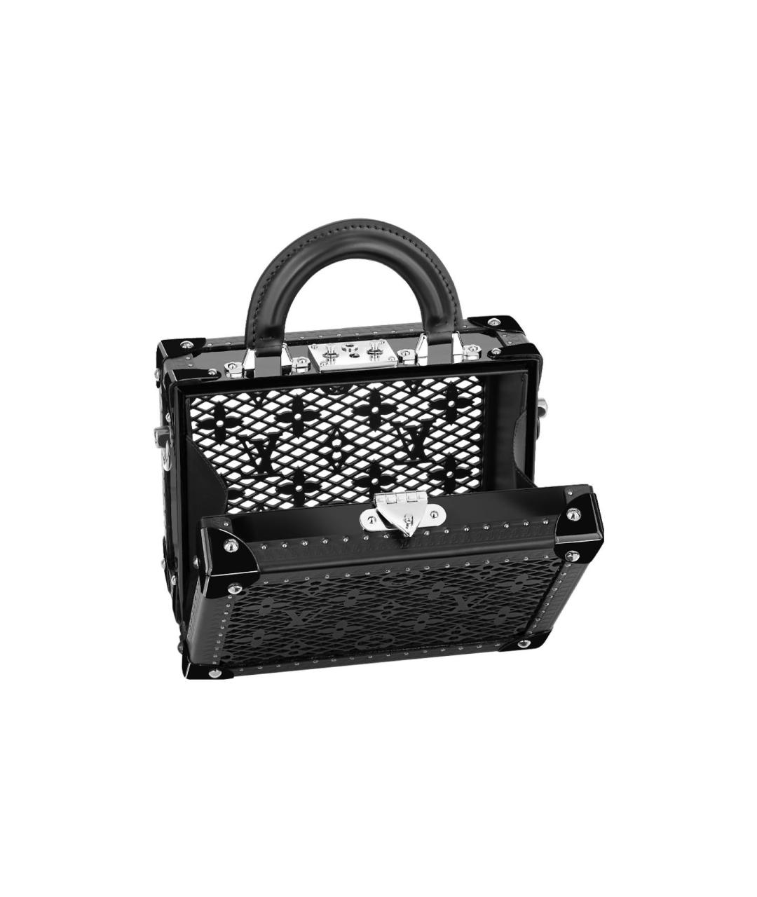 LOUIS VUITTON Черная кожаная сумка через плечо, фото 2