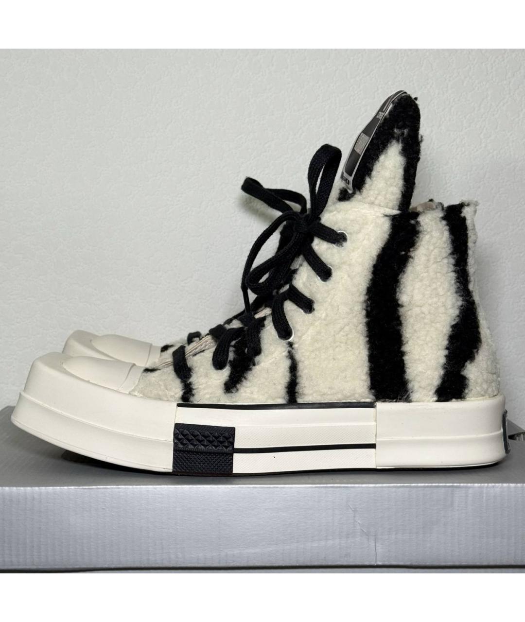 RICK OWENS Белые кеды, фото 5