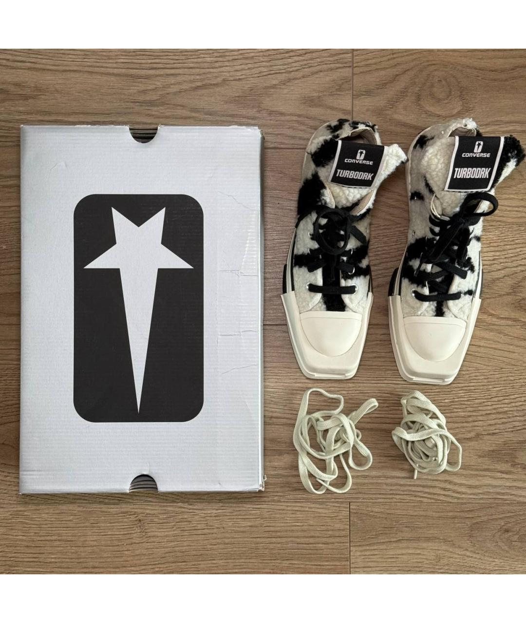 RICK OWENS Белые кеды, фото 4