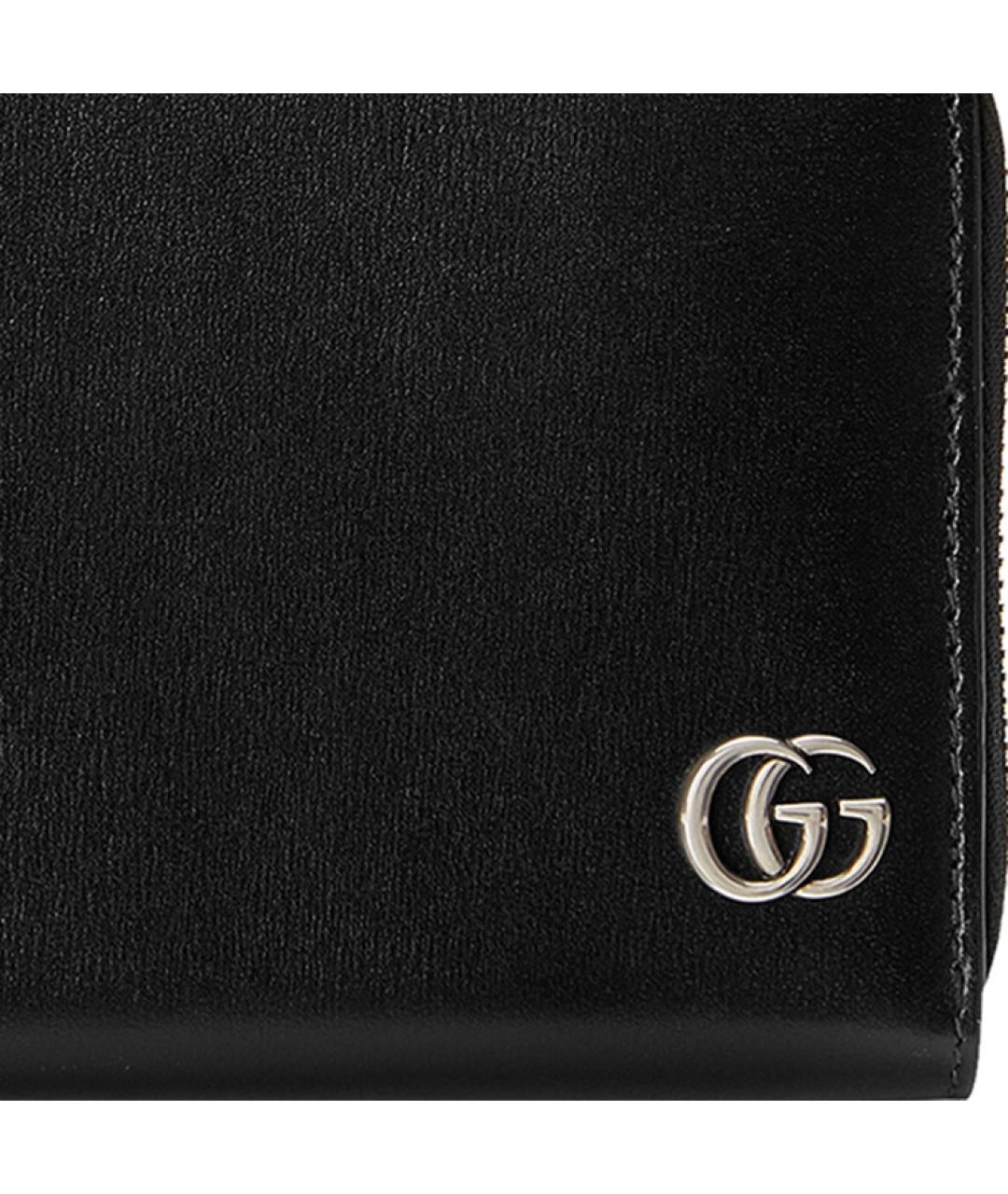GUCCI Черный кожаный кошелек, фото 4