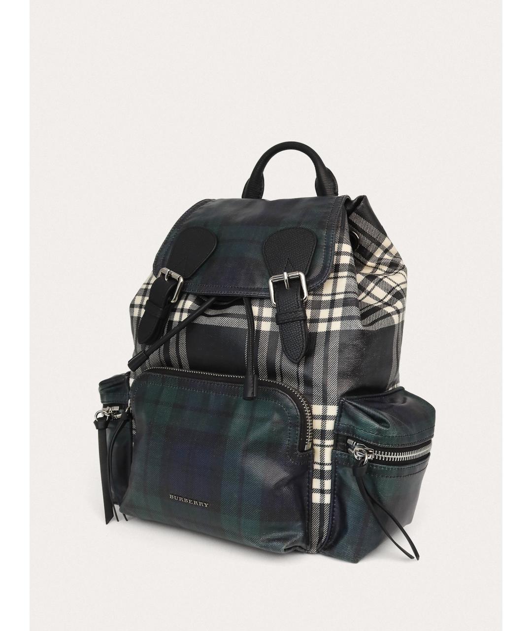 BURBERRY Черный кожаный рюкзак, фото 2