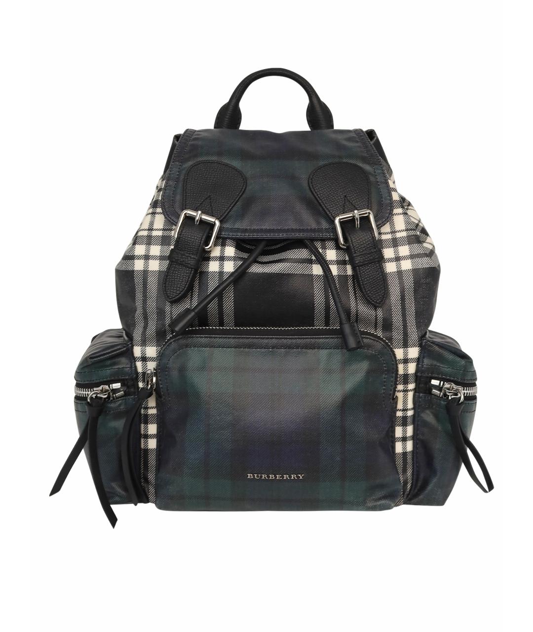 BURBERRY Черный кожаный рюкзак, фото 1