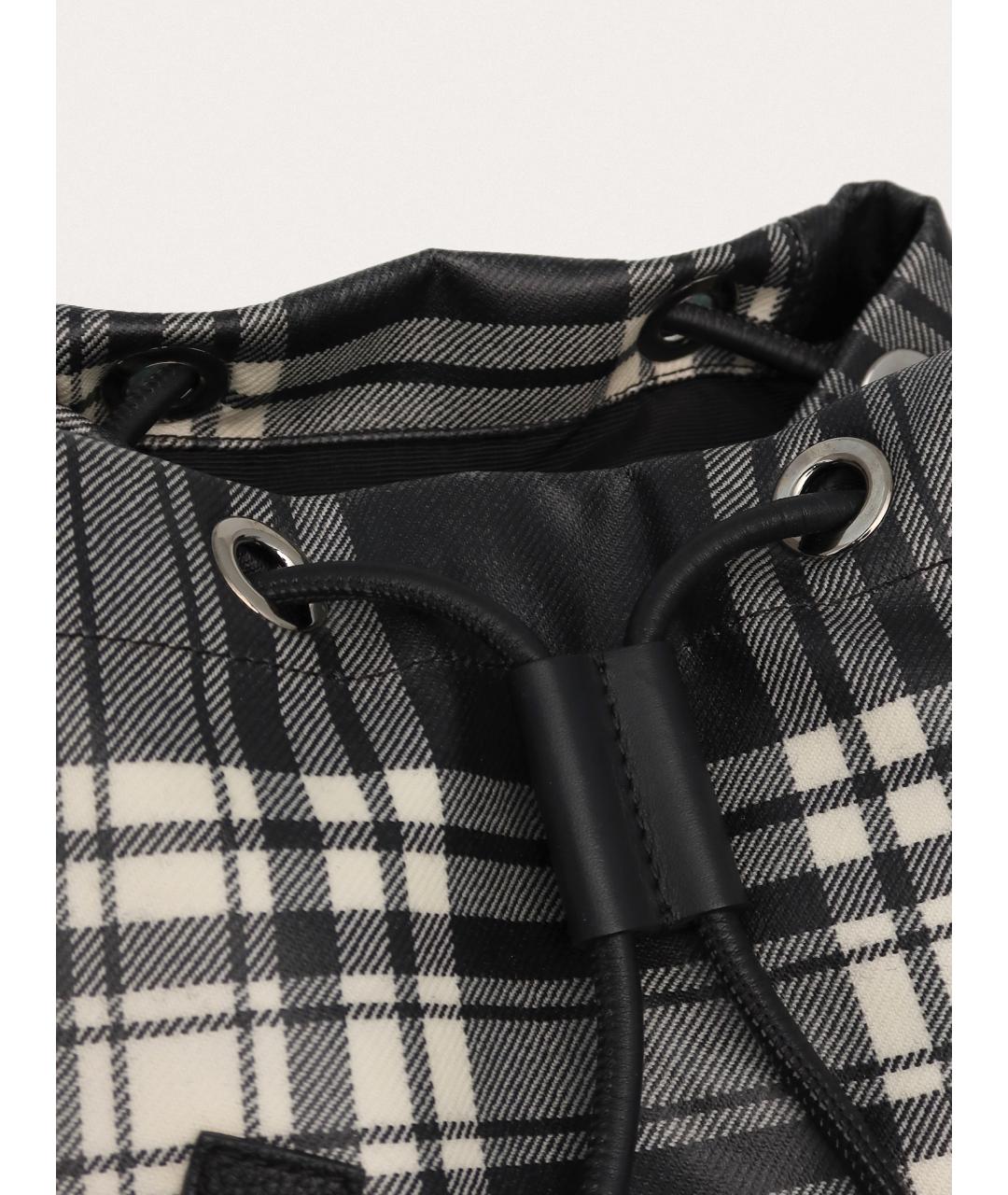BURBERRY Черный кожаный рюкзак, фото 6