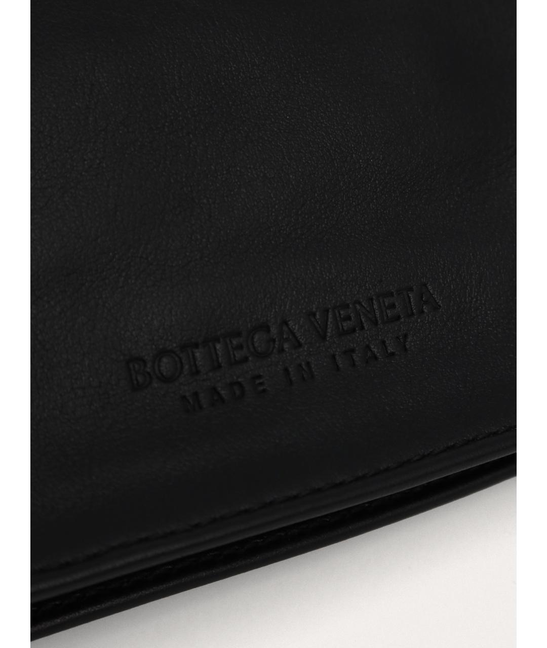 BOTTEGA VENETA Черная кожаная сумка с короткими ручками, фото 7
