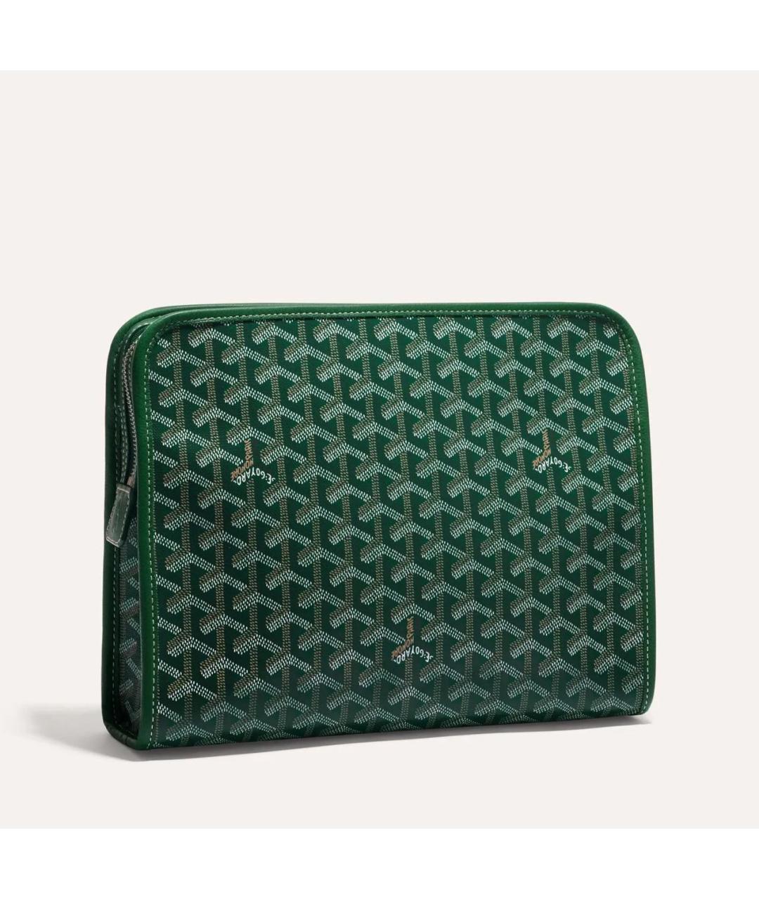 GOYARD Зеленая барсетка, фото 2