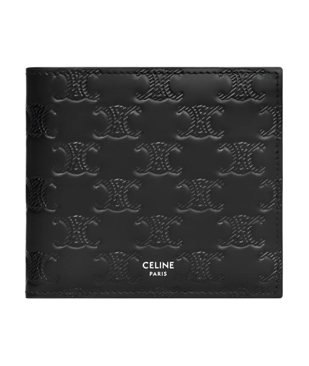 CELINE Черный кожаный кошелек, фото 1