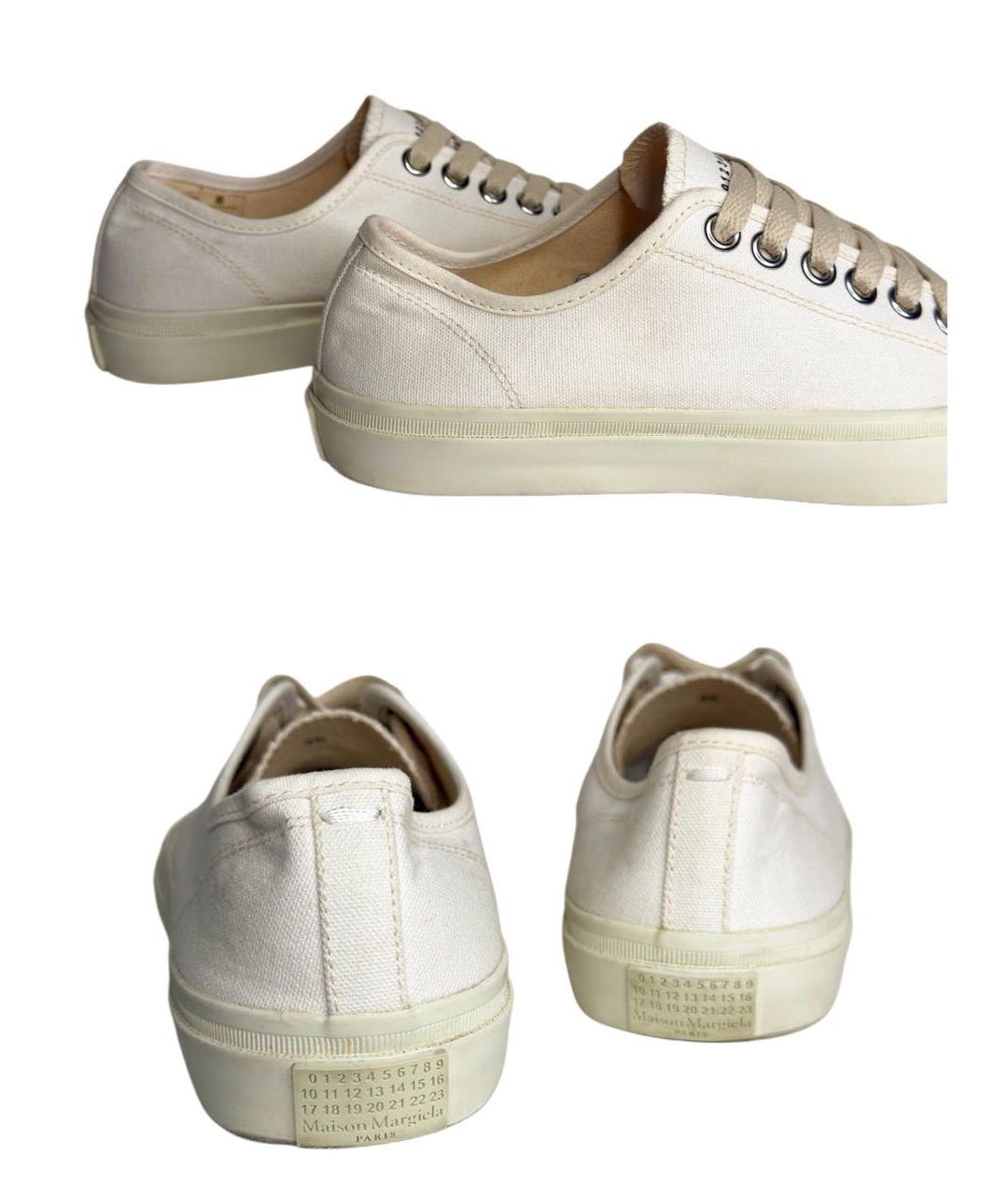 MAISON MARGIELA Белые текстильные брогги и оксфорды, фото 6